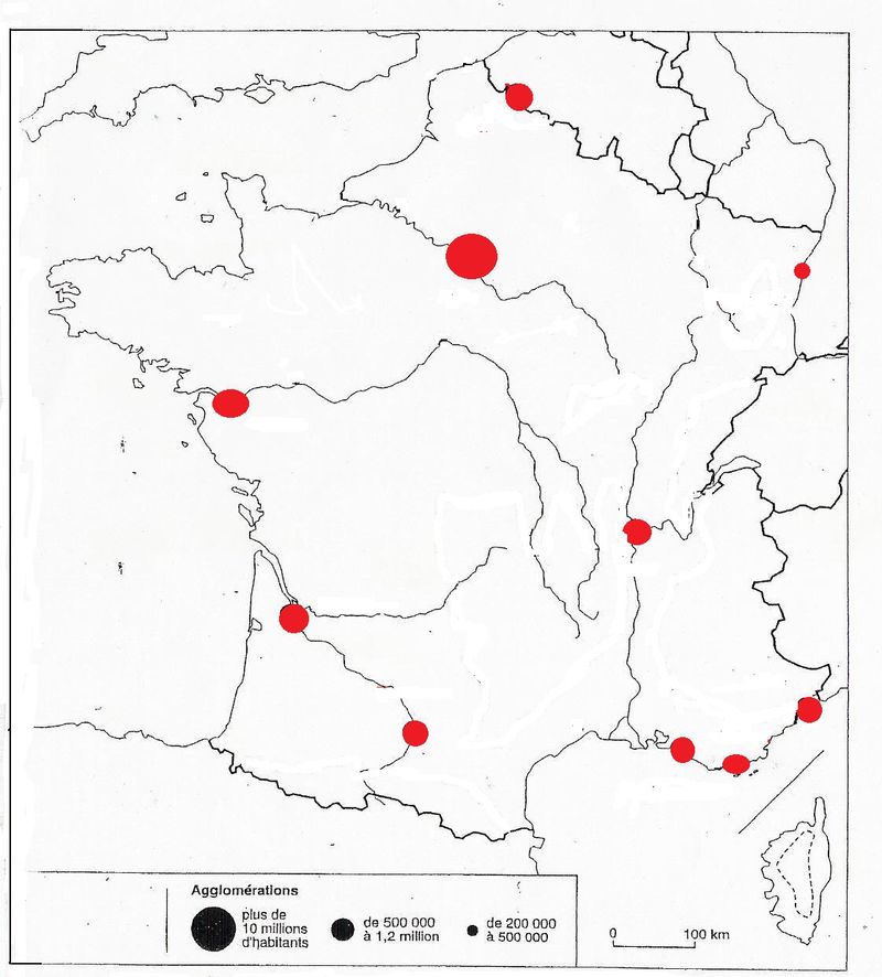 Repères Géographiques 3e France Aire Urbaine Histoire Géographie Collège Vauban 8899