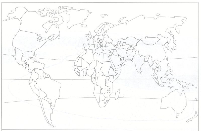 Fond de carte des pays du monde