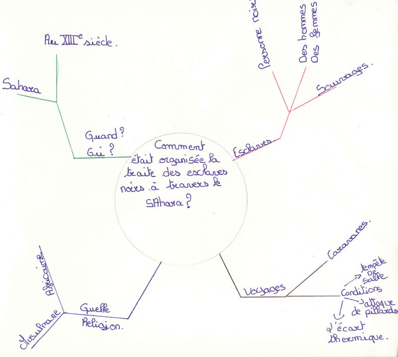 Carte  heuristique Traite transsaharienne Inès S