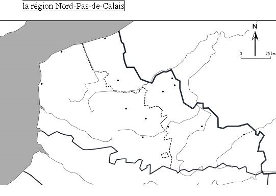 Fond de carte - Nord Pas de Calais