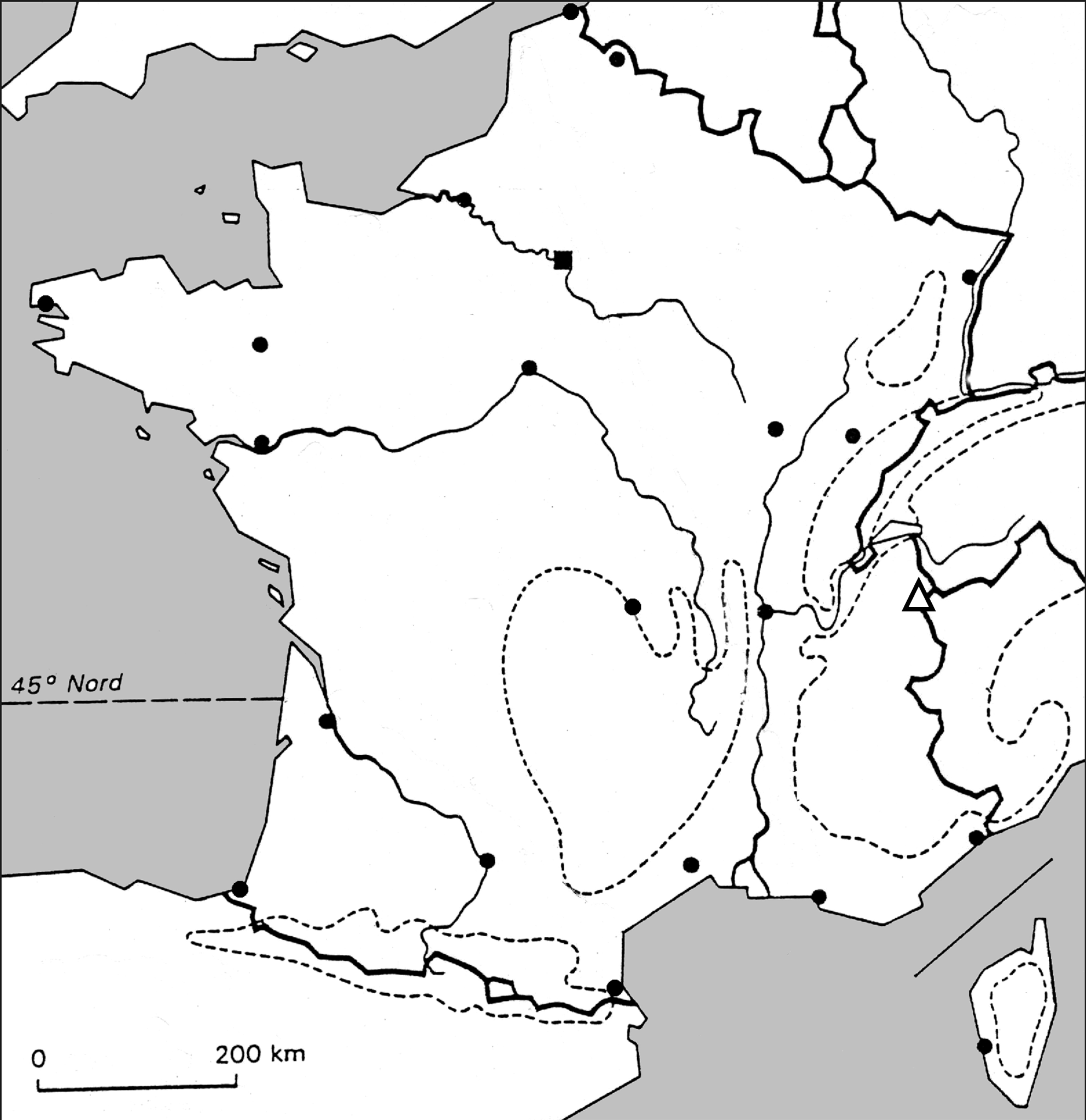 Carte De France Vierge Avec Fleuves Et Reliefs រ បភ ពប ល ក Images