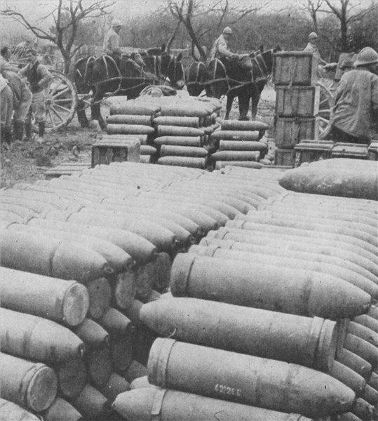 Photographie - Bataille de Verdun Obus