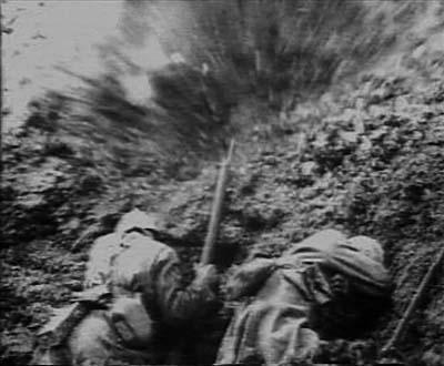 Photographie - Bataille de Verdun Explosions bombe