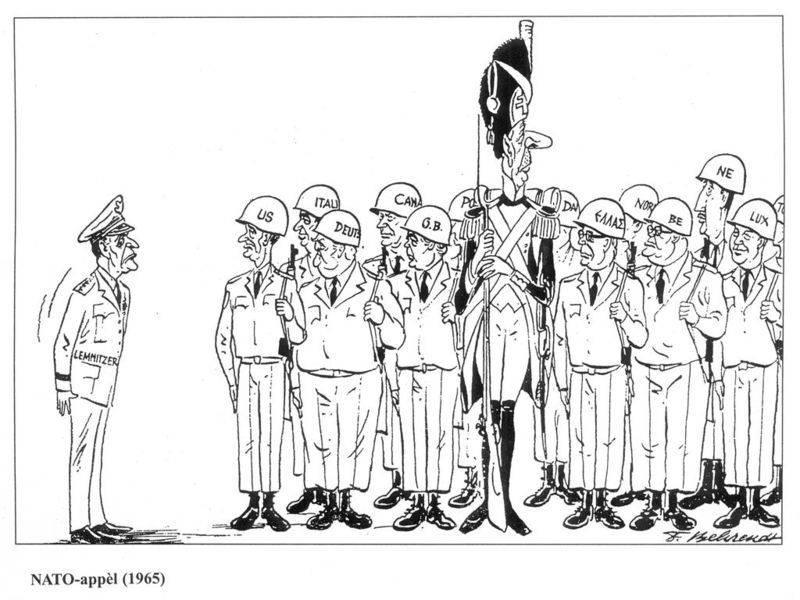 Caricature - De Gaulle et OTAN Behrendt