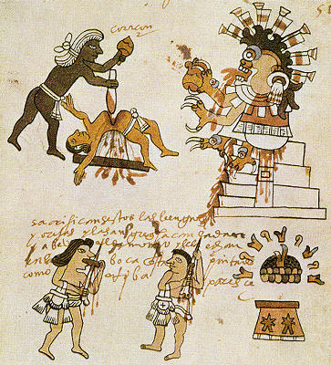 Huitzilopochtli-sacrifice