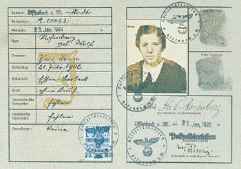 Photographie - Passeport Femme juive