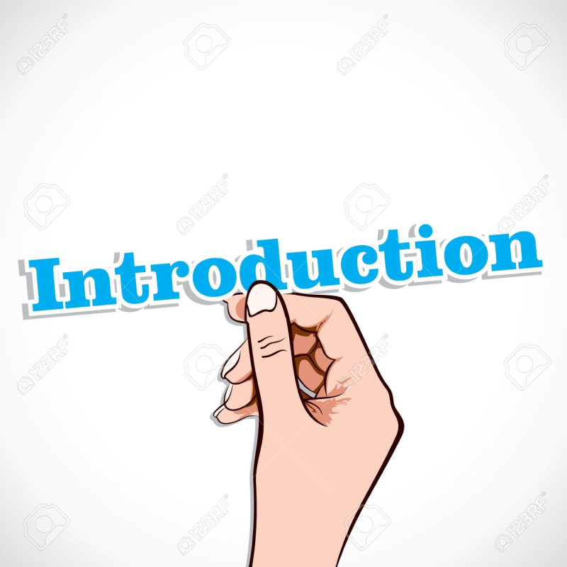 17791307-Mot-introduction-en-stock-vector-main-Banque-d'images