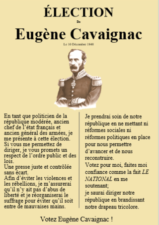 Tract 1848 - Général Cavaignac