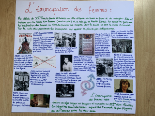 Affiche - l'émancipation des femmes - Carina et Carmen