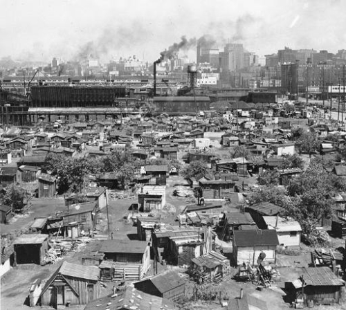 Great depression - Hooverville Seattle