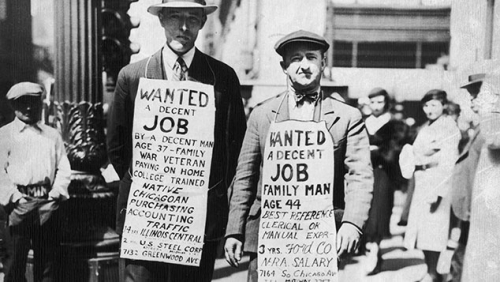 Great Depression - unemployed