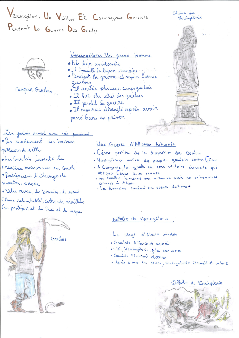 Vercingétorix un vaillant et courageux gaulois