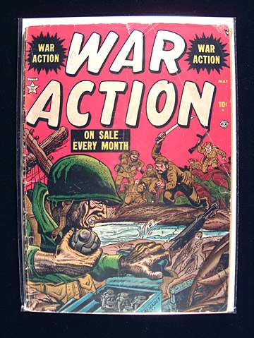 Korean war: cover of the magazine "War action"