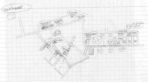 Mental map of Colombes by Patrick Balou