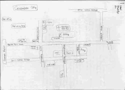 Mental map of Colombes by Khadidja Dani