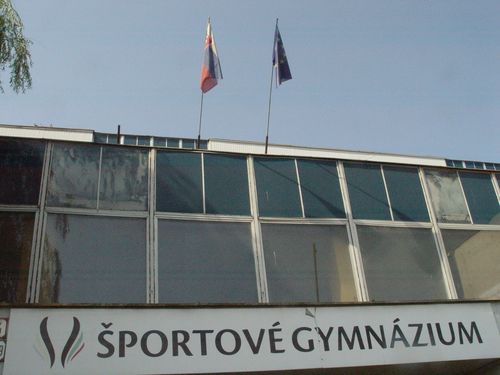 The front entrance of the Slovakian school