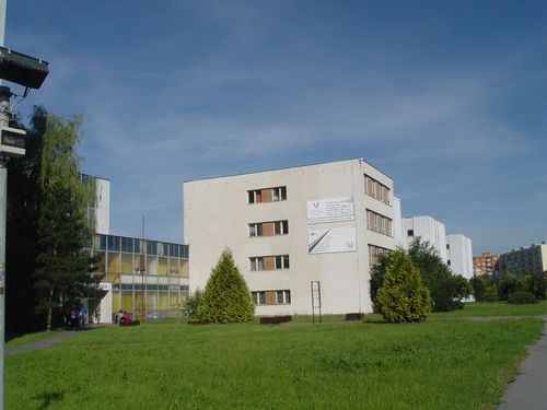 The outside of the Slovakian school